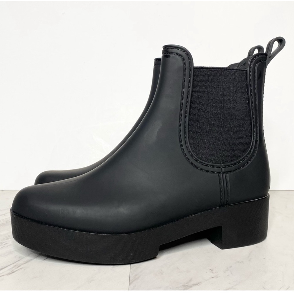 New! Jeffrey Campbell Hydra Platform Chelsea Rain Boot 7